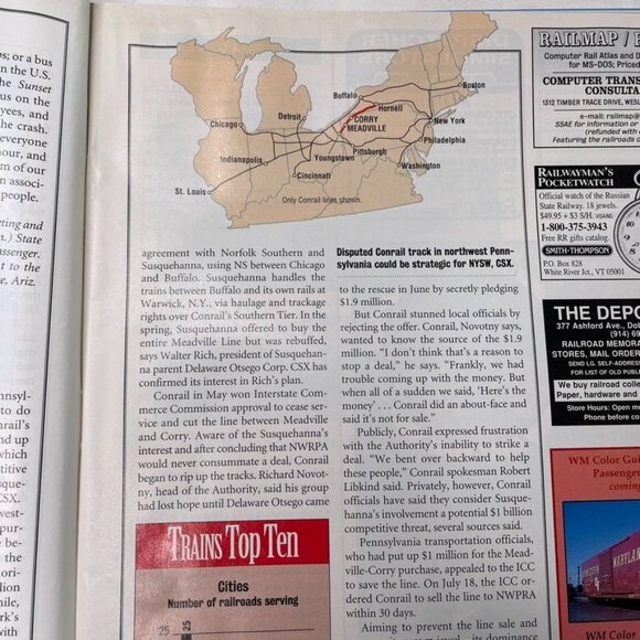 Trains Magazine of Railroading  u January 1996 VOl 56 No 1 Wabash Country Union - Picture 8 of 12